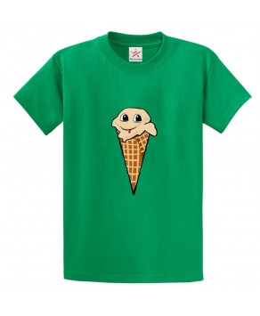 Ice Cream Cone Classic Unisex Kids and Adults T-shirt